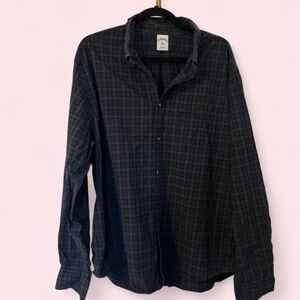 Brooks Brothers Dark Plaid Button-Down Shirt